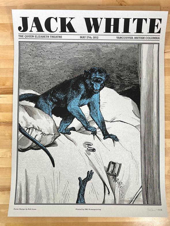 Jack White - 2012 Rob Jones poster Vancouver, BC