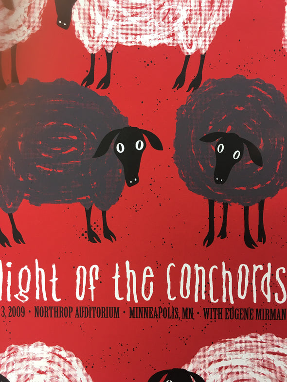 Flight of the Conchords - 2009 Todd Slater Poster Minneapolis, MN Northrup Audit