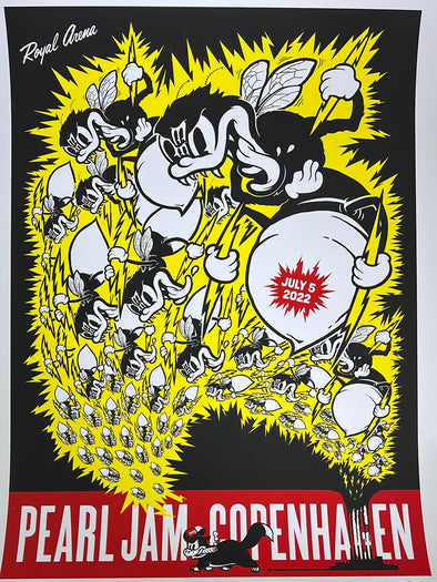 Pearl Jam - 2022 Ames Brothers poster Copenhagen, Denmark