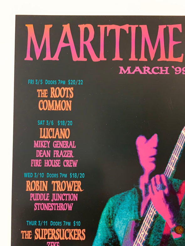 MHP 60 March - 1999 poster Maritime Hall San Fran 1st