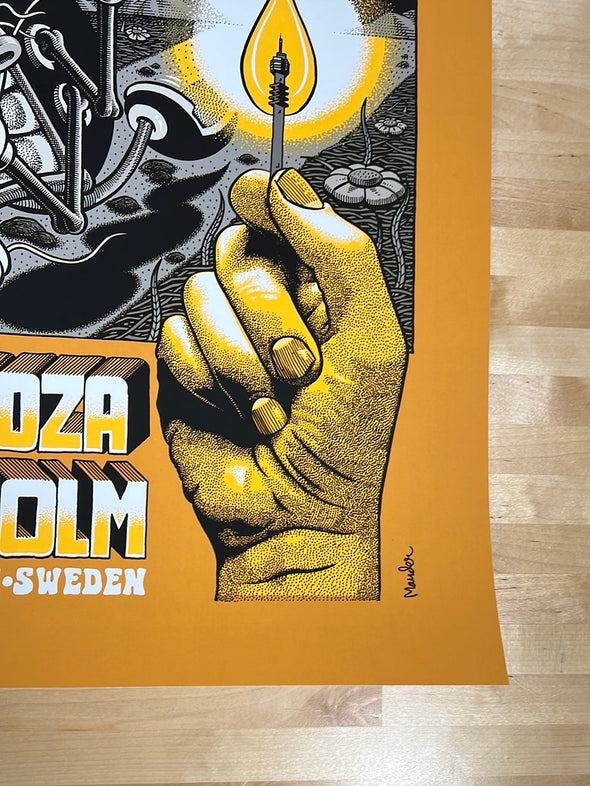 Pearl Jam  - 2022 Martin Ander poster Stockholm, SWE Lollapalooza