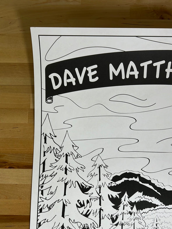 Dave Matthews Band - 2020 Jamison Grace coloring poster Quincy, WA