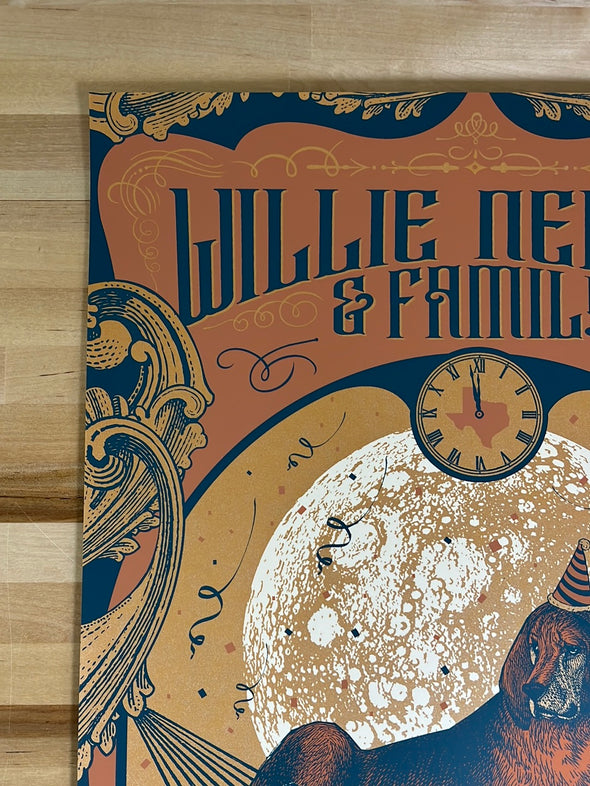 Willie Nelson - 2017 Status Serigraph poster Austin, TX