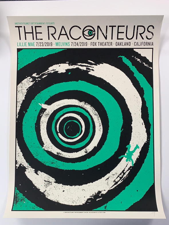 The Raconteurs - 2019 Lil Tuffy poster Oakland, CA Melvins