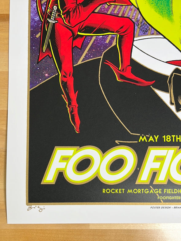 Foo Fighters - 2020 Brian Ewing poster Cleveland, OH 31/50