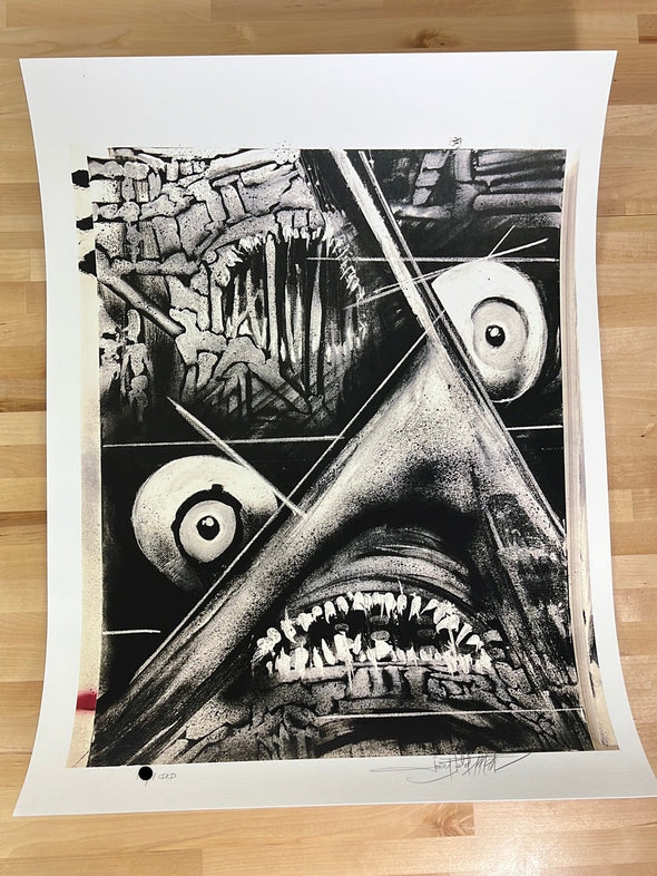 Gonna Need A Bigger Canvas - 2021 Joey Feldman poster Jaws themed art print