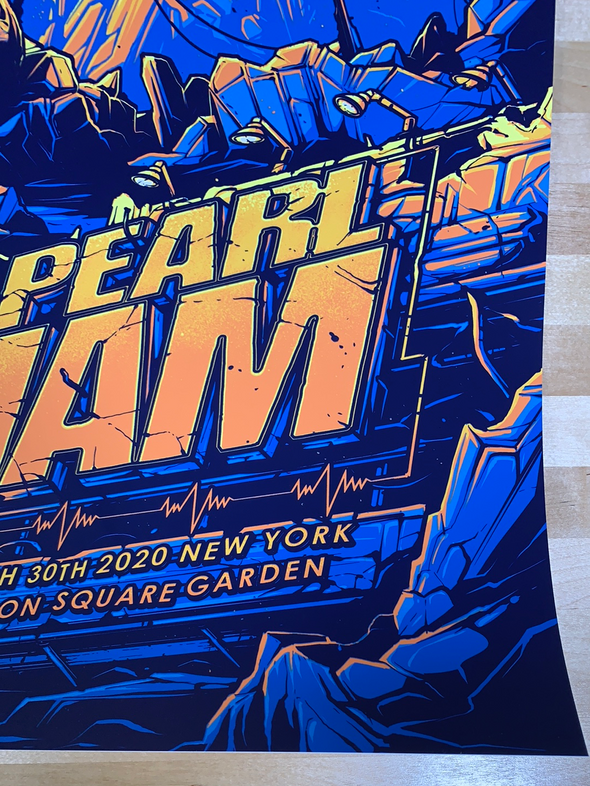 Pearl Jam - 2020 Dan Mumford poster New York City MSG