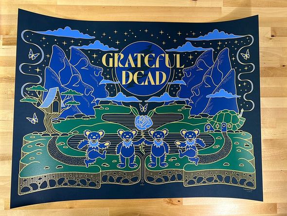 Grateful Dead - 2022 Brian Steely poster dancing bears 1st