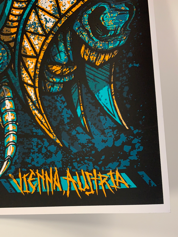 Metallica - 2019 Brad Klausen poster Vienna, Austria S/N Ernst Happel
