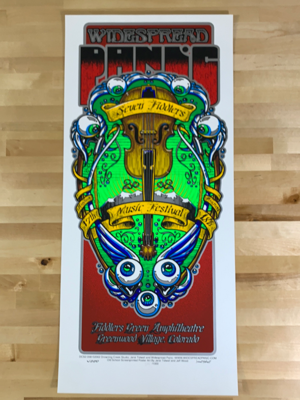 Widespread Panic - 2002 Jeff Wood poster Fiddler's Green, CO