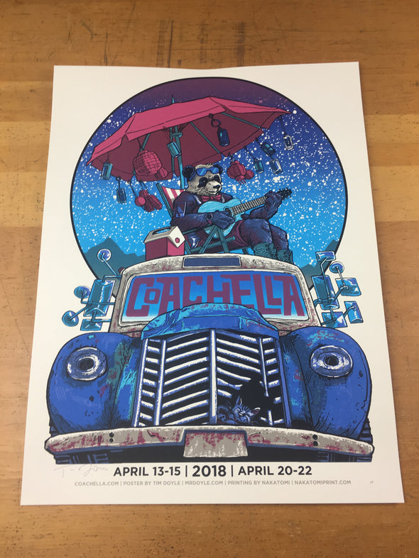 Coachella - 2018 Tim Doyle Poster Night Version