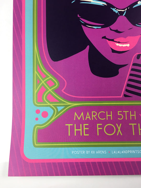 Aretha Franklin - 2012 Kii Arens Poster Atlanta, GA Fox Theatre