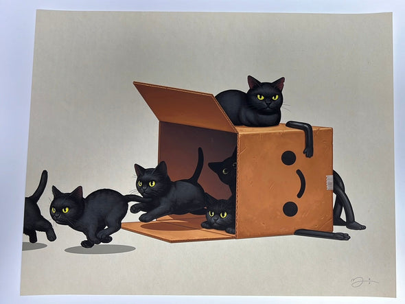 Boxo II (Kitties 2) - 2019 Mike Mitchell poster print SOFA Con AP