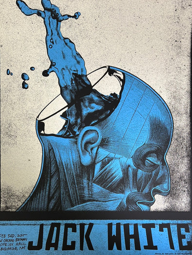Jack White - 2015 Rob Jones poster Albuquerque, New Mexico