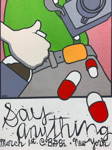 Say Anything - 2005 Mike Budai Poster New York City CBGB's