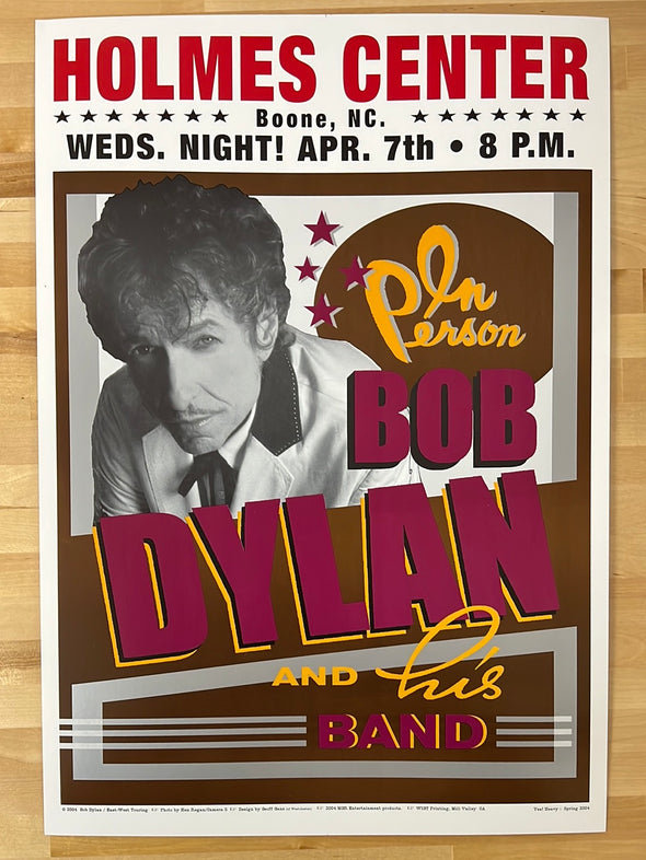 Bob Dylan - 2004 Geoff Gans poster Boone, NC
