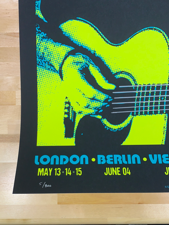 Eric Clapton - 2019 Scrojo poster European Tour