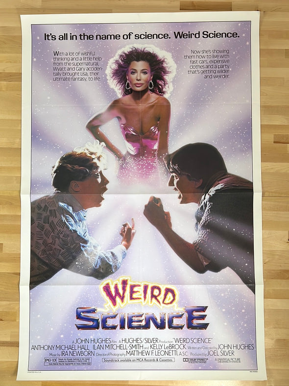 Weird Science - 1985 one sheet movie poster original vintage 27x40