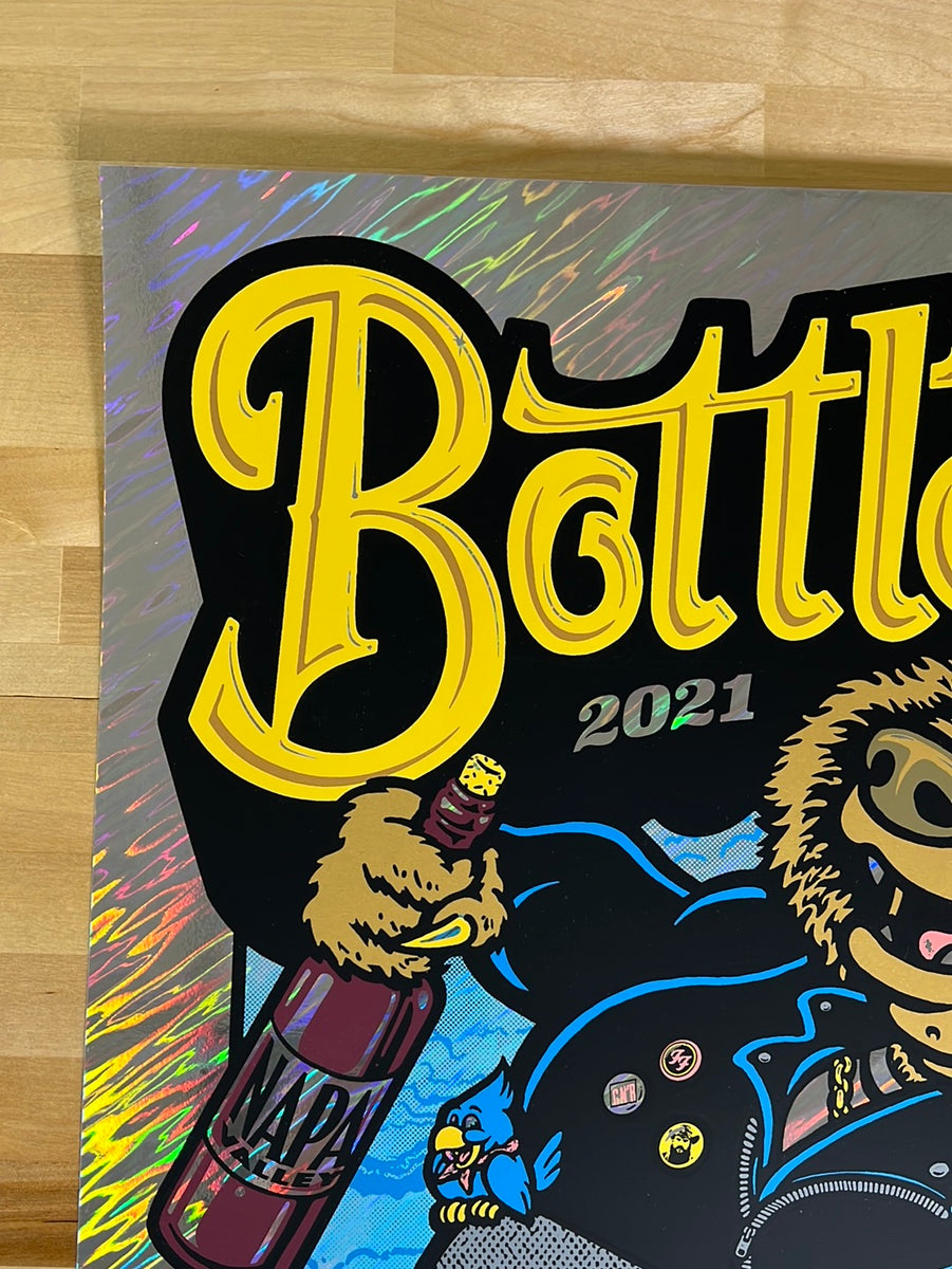 BottleRock Festival 2021 Ames Brothers poster Napa, CA FOIL Sold