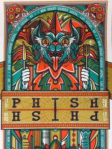 Phish - 2014 Drew Millward 11/1 poster Las Vegas, NV MGM Grand