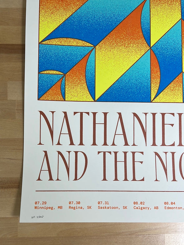 Nathaniel Rateliff & The Night Sweats - 2022 Zoca Studio poster Summer Tour