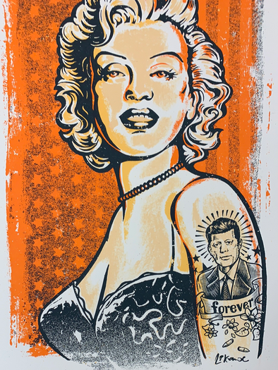 Marilyn Monroe - 2015 Lars P Krause poster print Hollywood Icon Pin-Up's