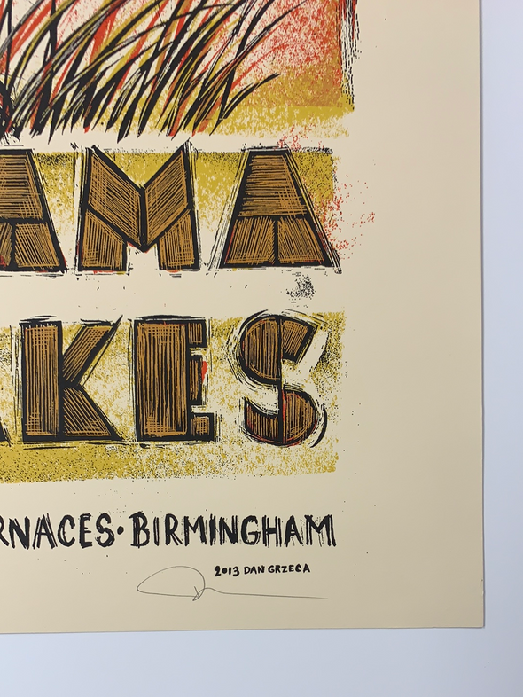 Alabama Shakes - 2013 Dan Grzeca poster Birmingham, AL Sloss Furnaces