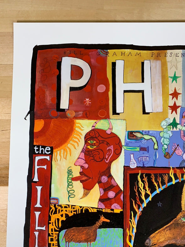 Phish - 1998 poster Joel Elrod Fillmore Auditorium San Fran 1st