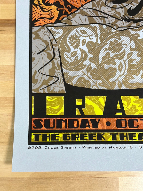 311 - 2021 Chuck Sperry poster The Greek Berkeley, CA SILVER