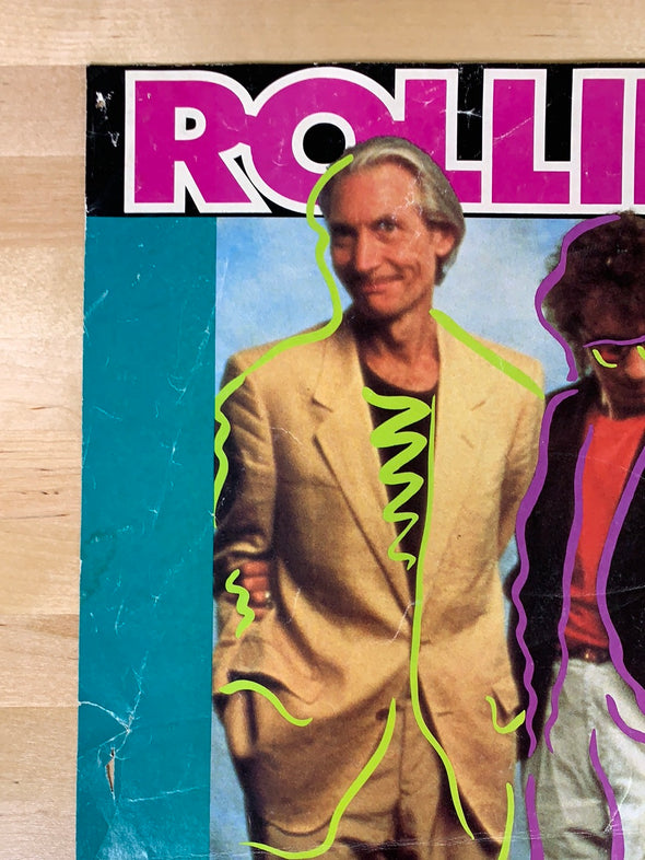 Rolling Stones - 1989 Bud Steel Wheels poster Original Vintage