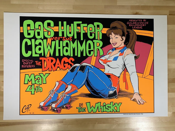 Gas Huffer - 1996 Chris Coop poster Los Angeles, CA Whisky a Go-Go