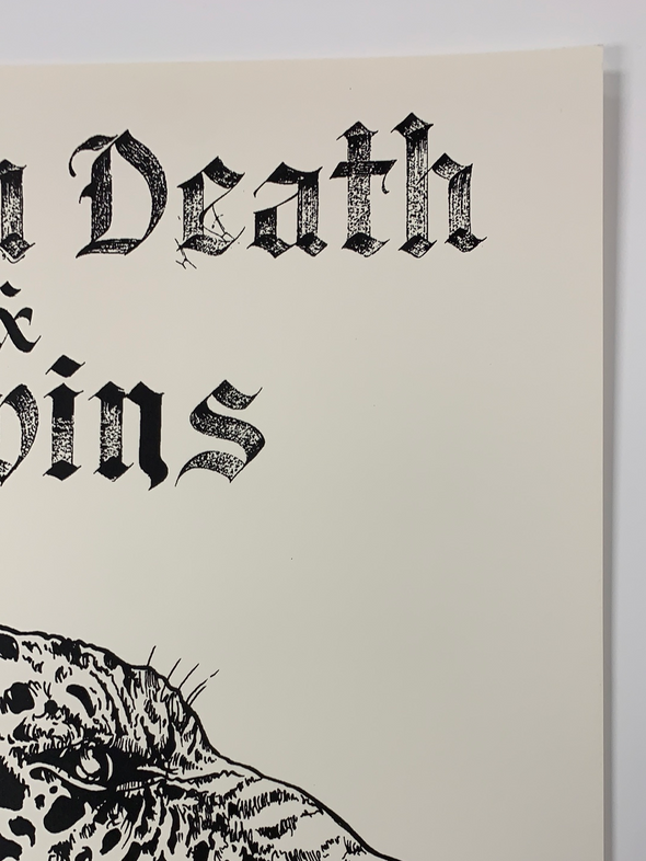 Napalm Death & Melvins - 2016 Fugscreens Studios poster Omaha, NE 4/25