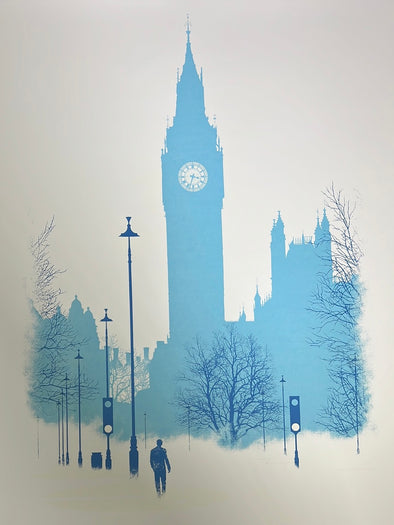 Time is a Gift - 2016 Dan McCarthy poster art print (blue)