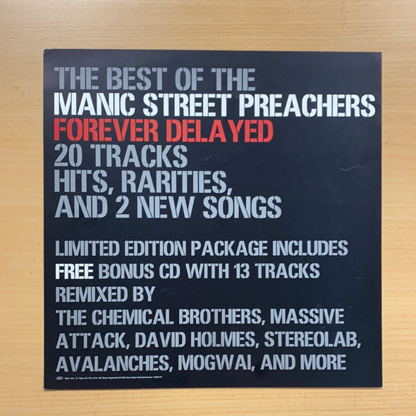 Manic Street Preachers - 2002 original vinyl poster insert 12x12 record art