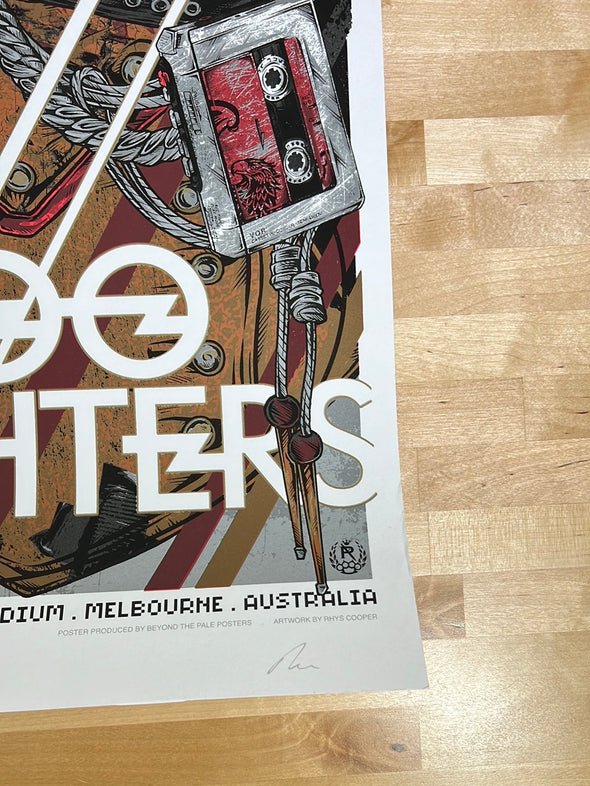 Foo Fighters - 2015 Rhys Cooper poster Melbourne, AUS