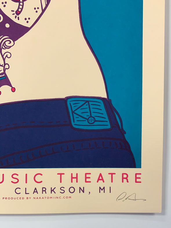 Kings of Leon - 2017 Dan Grissom poster Clarkson, MI DTE Energy