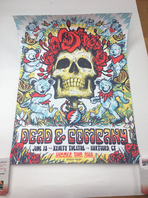 Dead & Company - 2018 Zeb Love Poster Hartford, CT Xfinity Theater