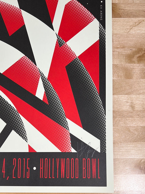 Van Halen - 2015 Kii Arens poster Hollywood, CA Bowl