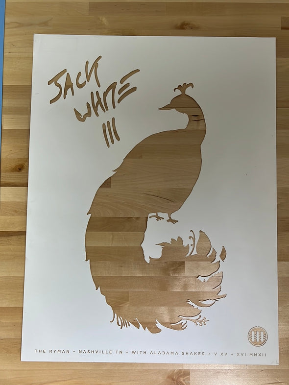 Jack White - 2012 Matthew Jacobson poster Nashville, TN