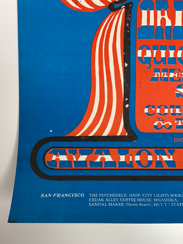 Daily Flash - 1966 Stanley Mouse poster 1st San Francisco Avalon