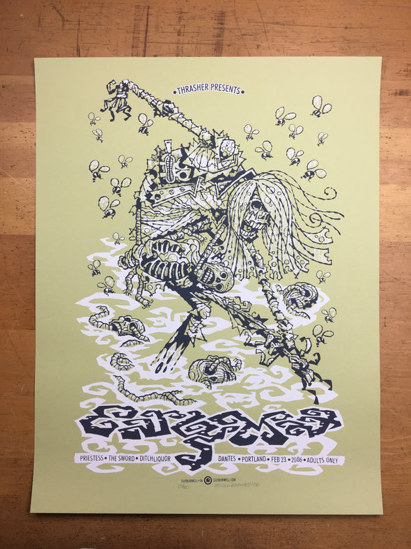 Early Man - 2006 Guy Burwell poster Portland, OR Dante's