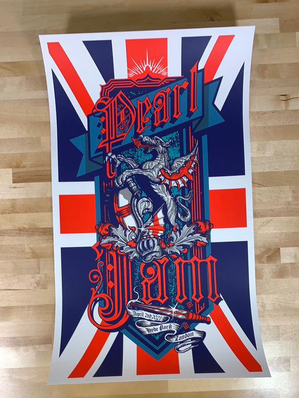 Pearl Jam - 2021 Brad Klausen poster London Streaming