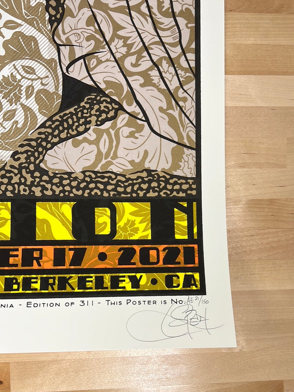 311 - 2021 Chuck Sperry poster The Greek Berkeley, CA reg