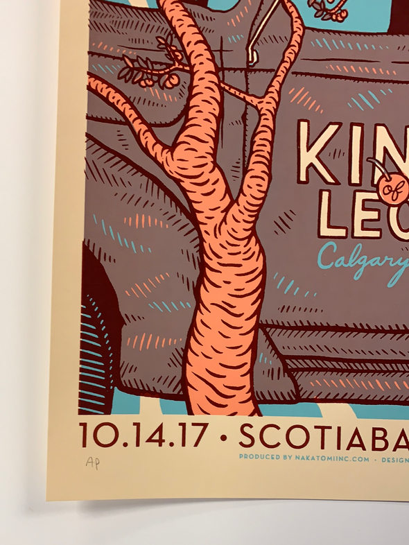 Kings of Leon - 2017 Dan Grissom poster Calgary, AB Scotiabank