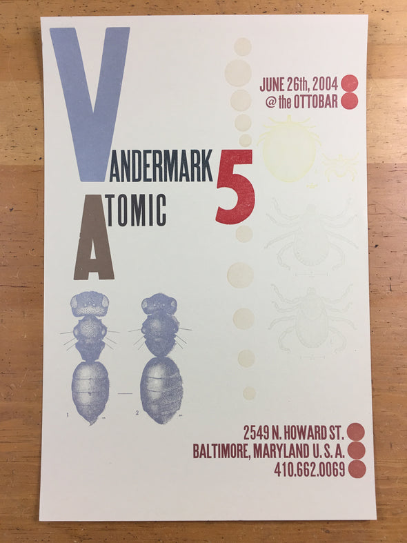 Vandermark 5 - 2004 poster Baltimore, MD Ottobar