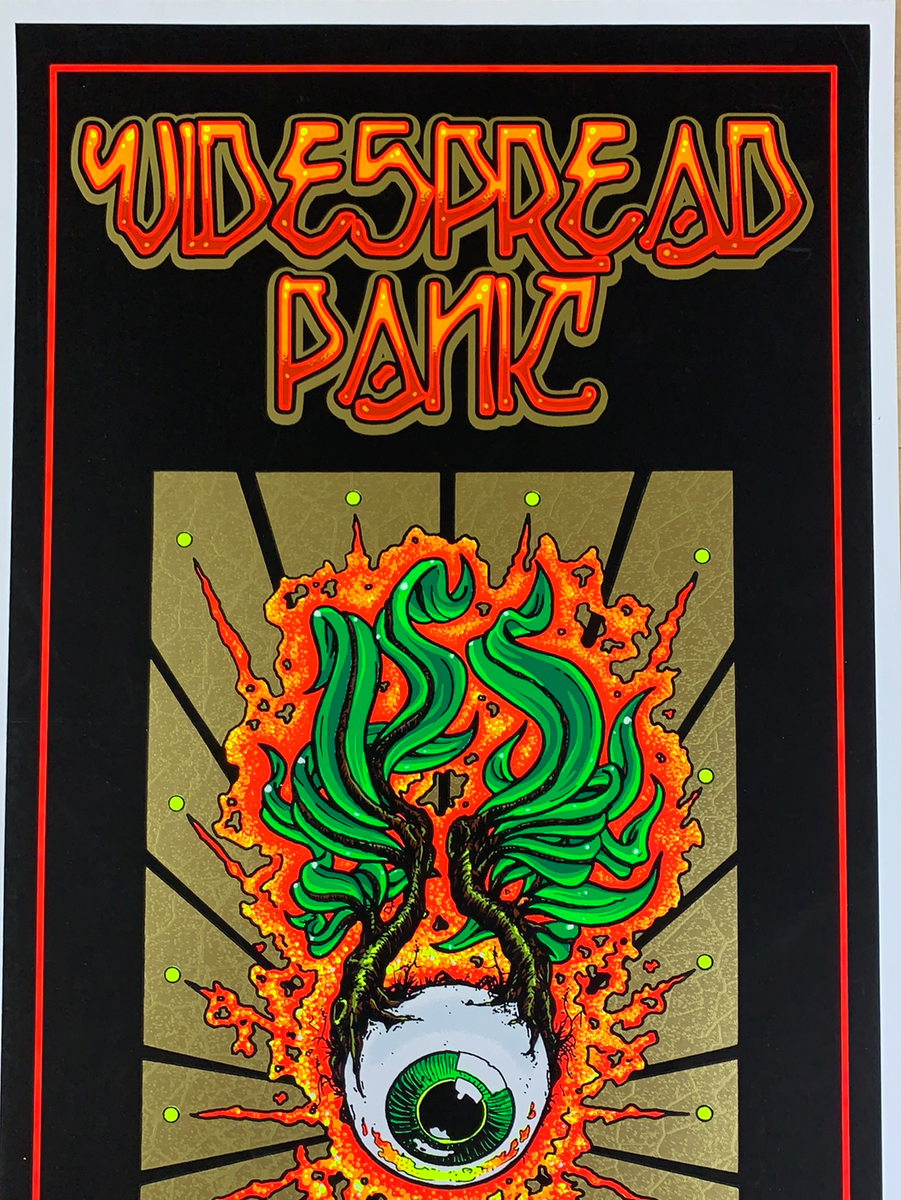 Widespread Panic - 2002 Jeff Wood poster Red Rocks Morrison, CO