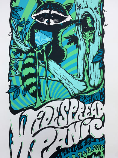 Widespread Panic - 2016 Billy Perkins poster AP Austin, TX x/65