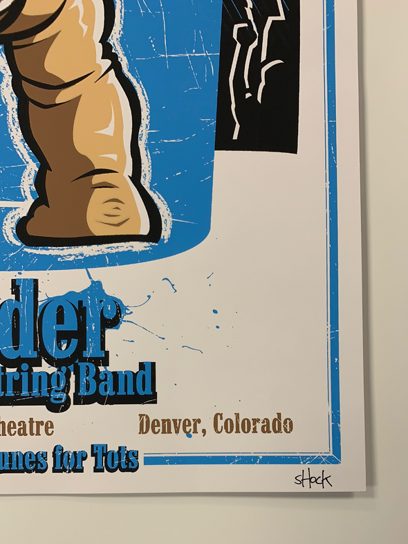 Yonder Mountain String Band - 2008 Darin Shock poster Denver, CO Ogden Theatre