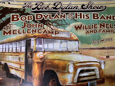 Bob Dylan - 2009 poster Willie Nelson John Mellencamp Alpharetta, GA