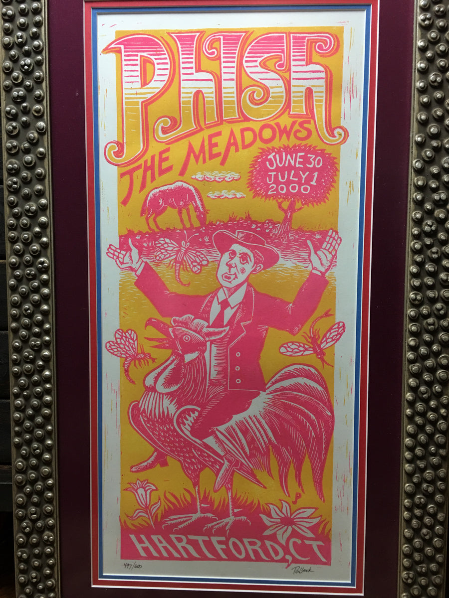Phish - 2000 Jim Pollock poster Hartford, CT Meadows Music Theatre